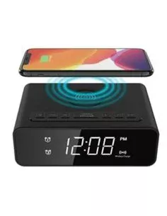 Clock-Radio FM Denver Electronics CPR-700 Black | Tienda24 Tienda24.eu