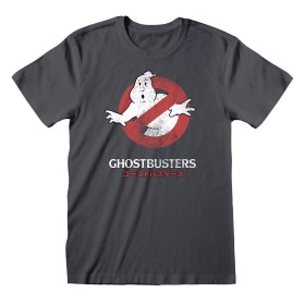 T-shirt à manches courtes unisex The Ghostbusters Japanese Text Gris foncé de The Ghostbusters, T-shirts - Réf : D0801084, Pr...