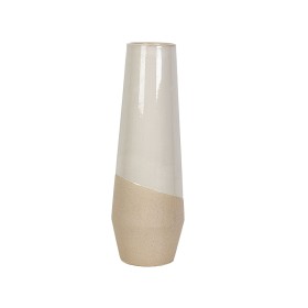 Blumenvase Romimex Weiß Beige aus Keramik 20 x 80 x 20 cm von Romimex, Vasen - Ref: D1616870, Preis: 91,88 €, Rabatt: %