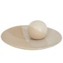 Centro de mesa Romimex Branco Bege 31 x 4 x 31 cm Redondo de Romimex, Adornos - Ref: D1616874, Preço: 15,40 €, Desconto: %