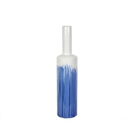 Vase Romimex Bleu Blanc Céramique 15 x 65 x 15 cm de Romimex, Vases - Réf : D1616877, Prix : 56,47 €, Remise : %