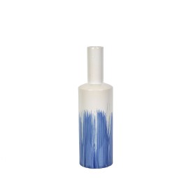 Blumenvase Romimex Blau Weiß aus Keramik 13 x 45 x 13 cm von Romimex, Vasen - Ref: D1616878, Preis: 22,77 €, Rabatt: %