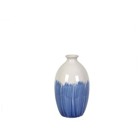 Florero Romimex Azul Blanco Cerámica 18 x 31 x 18 cm de Romimex, Jarrones - Ref: D1616879, Precio: 30,01 €, Descuento: %