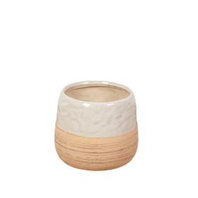 Cache-pot Romimex Beige Céramique 30 x 24 x 30 cm de Romimex, Cache-pots - Réf : D1616895, Prix : 70,86 €, Remise : %