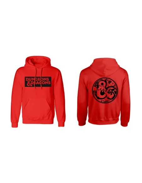 Sudadera con Capucha Unisex Dungeons & Dragons Logo Rojo | Tienda24 Tienda24.eu