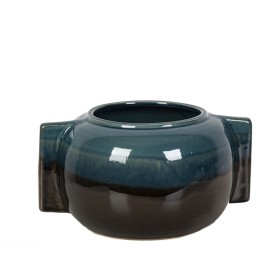 Centerpiece Romimex Blue/Black Ceramic 28 x 15 x 28 cm 28 x 15 x 22 cm by Romimex, Ornaments - Ref: D1616904, Price: 47,24 €,...