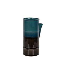 Blumenvase Romimex Blau Schwarz aus Keramik 14 x 26 x 14 cm von Romimex, Vasen - Ref: D1616905, Preis: 19,98 €, Rabatt: %