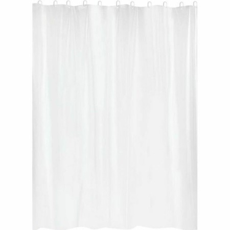 Cortina de Duche Gelco Branco PVC PEVA 180 x 200 cm de Gelco, Cortinas, ganchos e revestimentos para duche - Ref: S7169799, P...