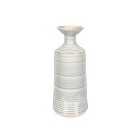 Vase Romimex Bleu Blanc Céramique 21 x 50 x 21 cm de Romimex, Vases - Réf : D1616909, Prix : 87,33 €, Remise : %