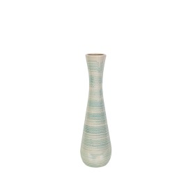 Vase Romimex Blue White Ceramic 17 x 59 x 17 cm by Romimex, Vases - Ref: D1616911, Price: 74,97 €, Discount: %