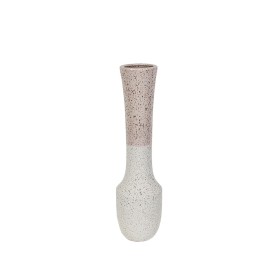 Florero Romimex Blanco/Rosa Cerámica 15 x 59 x 15 cm de Romimex, Jarrones - Ref: D1616913, Precio: 70,88 €, Descuento: %