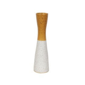 Vase Romimex Jaune Blanc Céramique 12 x 43 x 12 cm de Romimex, Vases - Réf : D1616915, Prix : 28,37 €, Remise : %