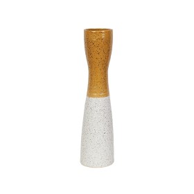 Vase Romimex Jaune Blanc Céramique 12 x 59 x 12 cm de Romimex, Vases - Réf : D1616916, Prix : 49,30 €, Remise : %