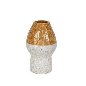 Vase Romimex Yellow White Ceramic 18 x 29 x 18 cm by Romimex, Vases - Ref: D1616919, Price: 45,18 €, Discount: %