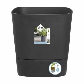 Vaso Autoirrigável Elho Greensense Aqua Care Ø 38 x 38,9 cm Cinzento escuro Quadrado de Elho, Vasos para flores - Ref: S71706...