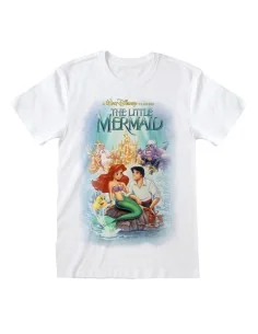 Camisola de Manga Curta The Little Mermaid Classic Poster Branco Unissexo de The Little Mermaid, T-shirts - Ref: D0800424, Pr...