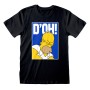 Unisex Short Sleeve T-Shirt The Simpsons Doh Black by The Simpsons, T-Shirts - Ref: D0801091, Price: 22,75 €, Discount: %