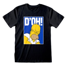 Maglia a Maniche Corte Unisex The Simpsons Doh Nero di The Simpsons, T-shirt - Rif: D0801091, Prezzo: 22,75 €, Sconto: %