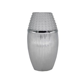 Vase Romimex Silver Ceramic 20 x 37 x 13 cm by Romimex, Vases - Ref: D1616976, Price: 28,28 €, Discount: %