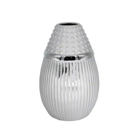 Vase Romimex Argenté Céramique 18 x 28 x 18 cm de Romimex, Vases - Réf : D1616978, Prix : 26,39 €, Remise : %