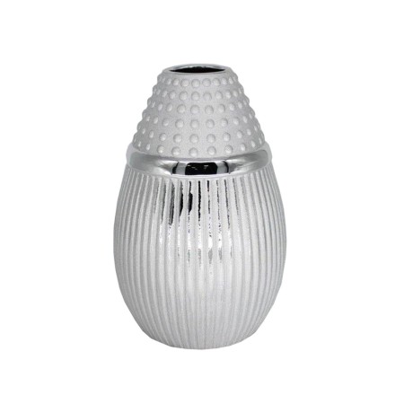 Vase Romimex Silver Ceramic 18 x 28 x 18 cm by Romimex, Vases - Ref: D1616978, Price: 26,39 €, Discount: %