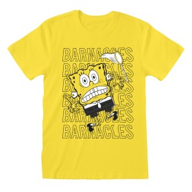 Camisola de Manga Curta Unissexo Spongebob Barnacles Amarelo de Spongebob, T-shirts - Ref: D0801092, Preço: 22,75 €, Desconto: %