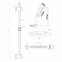 Shower Column Rousseau Stainless steel 2 m 3 Positions 60 cm | Tienda24 - Global Online Shop Tienda24.eu