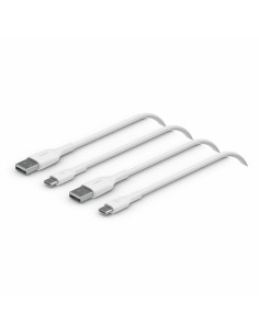 Câble Lightning Belkin CAB001BT1MWH2PK 1 m Blanc de Belkin, Câbles Lighting - Ref: S7797267, Precio: €18.74, Descuento: %