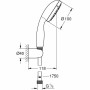 Um chuveiro com torneira para direcionar o jato de água Grohe 26198000 1 Posição | Tienda24 - Global Online Shop Tienda24.eu