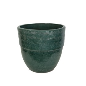 Vaso Romimex Verde Ceramica 28 x 28 x 28 cm di Romimex, Cachepot - Rif: D1616999, Prezzo: 31,62 €, Sconto: %