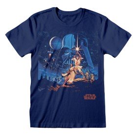 T-shirt à manches courtes unisex Star Wars New Hope Vintage Noir de Star Wars, T-shirts - Réf : D0801094, Prix : 22,75 €, Rem...