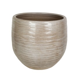 Macetero Romimex Beige Cerámica 30 x 30 x 30 cm de Romimex, Maceteros - Ref: D1617018, Precio: 51,34 €, Descuento: %