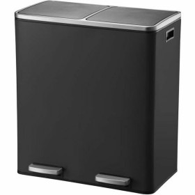 Waste bin Kitchen Move BAT-961049E BLACK Black Stainless steel 60 L by Kitchen Move, Waste and recycling - Ref: S7172816, Pri...