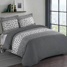 Duvet cover set Vision VISION Black Dark grey by Vision, Quilts and quilt covers - Ref: S7173594, Price: 45,87 €, Discount: %