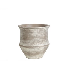 Vaso Romimex Grigio Ceramica 24 x 24 x 24 cm di Romimex, Cachepot - Rif: D1617052, Prezzo: 23,86 €, Sconto: %