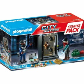 Playset Playmobil City Action Starter Pack Safe 70908 di Playmobil, Playset con figure di giocattoli - Rif: S7173884, Prezzo:...