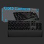 Teclado Bluetooth con Soporte para Tablet Logitech G513 CARBON LIGHTSYNC RGB Mechanical Gaming Keyboard, GX Brown Francés AZE...