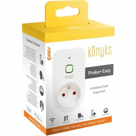 Prise Intelligente Konyks Priska+ Easy Wi-Fi 16 A de Konyks, Fiches et prises intelligentes et télécommandées - Réf : S717489...