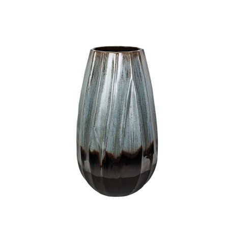 Vase Romimex Bleu Noir Bleu/Noir Céramique 28 x 44 x 28 cm de Romimex, Vases - Réf : D1617079, Prix : 122,23 €, Remise : %