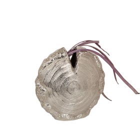 Florero Romimex Plateado Aluminio Redondo 25 x 25 x 11 cm de Romimex, Jarrones - Ref: D1617097, Precio: 73,96 €, Descuento: %