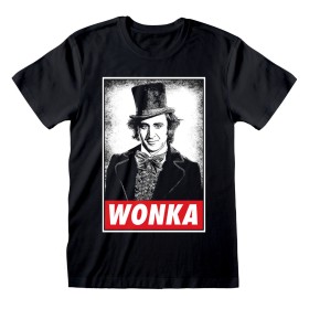 Camiseta de Manga Corta Unisex Willy Wonka Wonka Negro de Willy Wonka, Camisetas - Ref: D0801098, Precio: 22,75 €, Descuento: %