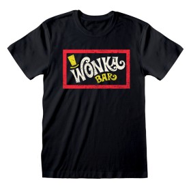 Camisola de Manga Curta Unissexo Willy Wonka Wonka Bar Preto de Willy Wonka, T-shirts - Ref: D0801099, Preço: 22,75 €, Descon...