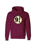 Sudadera con Capucha Unisex Harry Potter Platform 9 and 3 Quarters Burdeos | Tienda24 Tienda24.eu