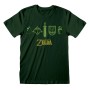 Maglia a Maniche Corte Unisex The Legend of Zelda Icons Verde scuro di The Legend of Zelda, T-shirt - Rif: D0801100, Prezzo: ...