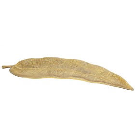 Valet Tray Romimex Golden Aluminium Leaf of a plant 96 x 6 x 33 cm by Romimex, Trays - Ref: D1617141, Price: 114,04 €, Discou...