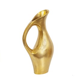 Vaso Romimex Dourado Alumínio 24 x 42 x 11 cm Com pega de Romimex, Jarrões - Ref: D1617142, Preço: 65,74 €, Desconto: %