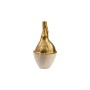 Vaso Romimex Branco/Dourado Alumínio 18 x 36 x 17 cm de Romimex, Jarrões - Ref: D1617163, Preço: 72,93 €, Desconto: %