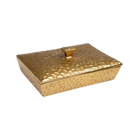 Caja Decorativa Romimex Dorado Aluminio Martillado 23 x 9 x 16 cm de Romimex, Cajas - Ref: D1617168, Precio: 66,78 €, Descuen...