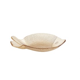 Piatto Decorativo Romimex Marrone Chiaro Vetro Pesce 29 x 5 x 21 cm di Romimex, Piatti e teglie - Rif: D1617180, Prezzo: 18,1...