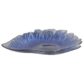 Centro de Mesa Romimex Azul Vidrio Concha 40 x 6 x 29 cm de Romimex, Adornos - Ref: D1617189, Precio: 46,22 €, Descuento: %